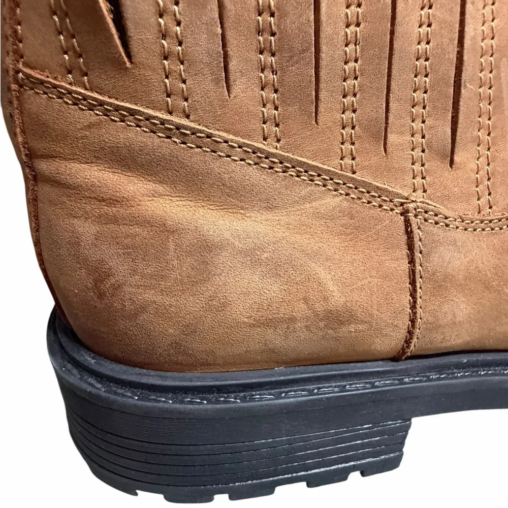Clarks woman‎ Tan Chelsea Work Boots - Casual Slip-On Ankle Boots